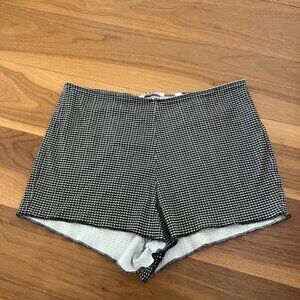 Doen La Maddalena Black Gingham Shorts Size Medium